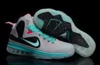 nike lebron 9 pas cher chaussure femmes nouveau gris cyan noir